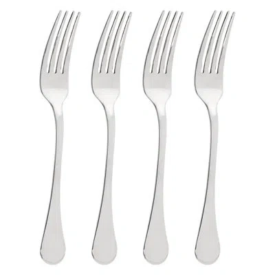 Gibson Home Manchester 4 Piece Stainless Steel Dinner Fork Set
