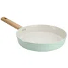 Gibson Home Marbleton Ceramic Nonstick Alumium 11 Inch Frying Pan In Mint In Green