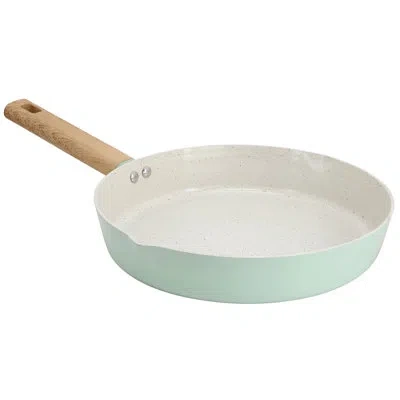 Gibson Home Marbleton Ceramic Nonstick Alumium 9.5 Inch Frying Pan In Green