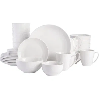 Gibson Home Ogalla 30 Piece Porcelain Coupe Dinnerware Set - 92889.30rm In White