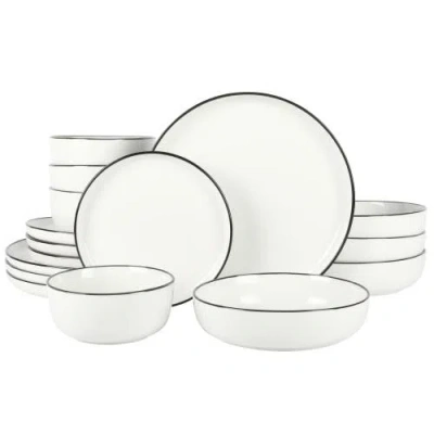 Gibson Home Oslo 16 Piece Dinnerware Set In White