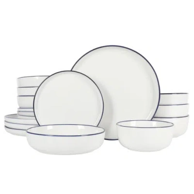 Gibson Home Oslo 16 Piece Dinnerware Set In Blue