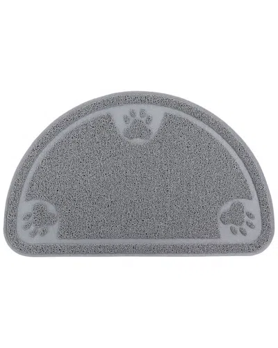 Gibson Home Pet Elements Paw Print Placemat In Gray