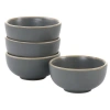 Gibson Home Rockaway 4 Piece 3.5in Fruit Bowl Set In Gray
