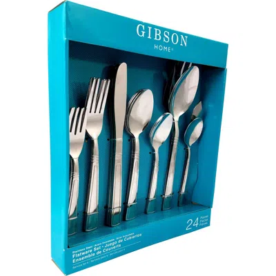 Gibson Home Sefton 24 Piece Flatware Set In Silver