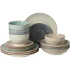 Gibson Home Stonebury Handpainted Stoneware Dinnerware Set In Multi