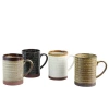 Gibson Home Terra Bella 18.5 oz Mug Set , Set Of 4 In Multi