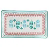 Gibson Home Village Vines 10.6 Inch Fine Ceramic Rectangular Platter In Multi In White