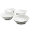 Gibson Home Wide 8.75 In. Stoneware Dinner And Serving Bowls , Set Of 4 In White