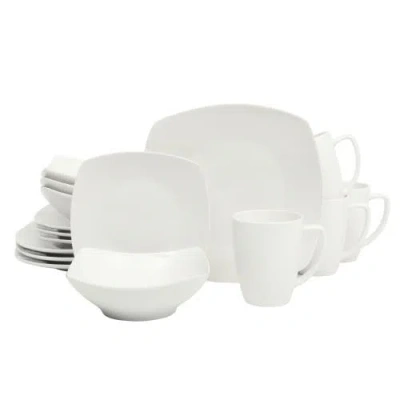 Gibson Home Zen Buffet Dinnerware Set In White