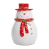 Gibson Jolly Plenitude 7.5in Snowman Cookie Jar In Multi