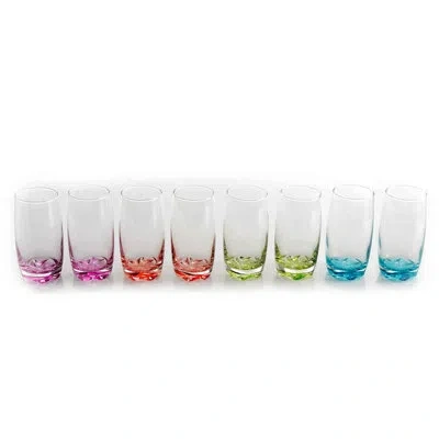 Gibson Karissa 8 Piece Glass Tumbler Set In Clear