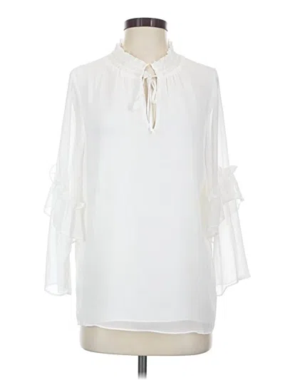 Pre-owned Gibson Latimer 3/4 Sleeve Blouse In Ivory