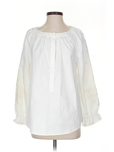 Pre-owned Gibson Latimer 3/4 Sleeve Blouse In White