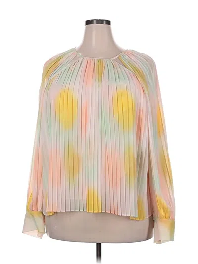 Pre-owned Gibson Latimer 3/4 Sleeve Blouse In Yellow