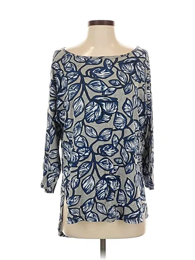 Pre-owned Gibson Latimer 3/4 Sleeve T-shirt In Blue