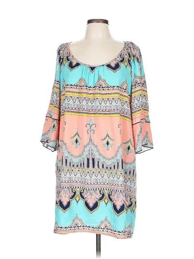 Pre-owned Gibson Latimer Casual Dress In Blue