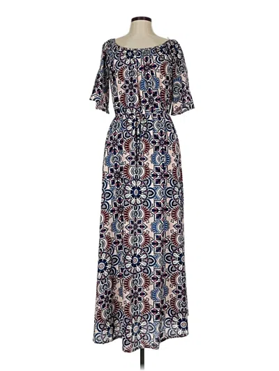 Pre-owned Gibson Latimer Casual Dress In Blue