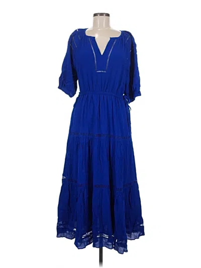 Pre-owned Gibson Latimer Casual Dress In Blue