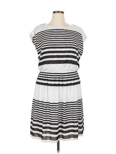 Pre-owned Gibson Latimer Casual Dress In White