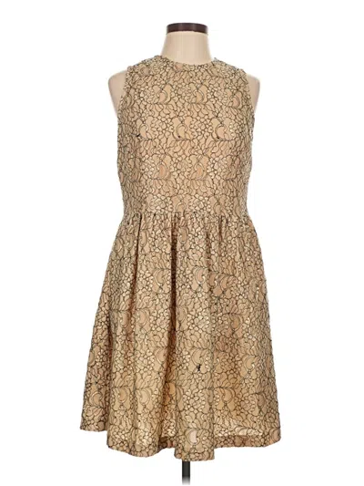 Pre-owned Gibson Latimer Cocktail Dress In Brown