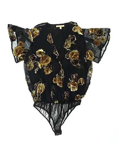 Pre-owned Gibson Latimer Short Sleeve Blouse In Black
