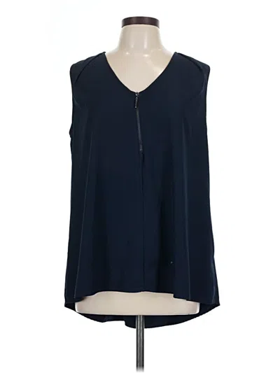 Pre-owned Gibson Latimer Sleeveless Blouse In Blue