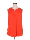 Gibson Latimer Sleeveless Blouse In Orange