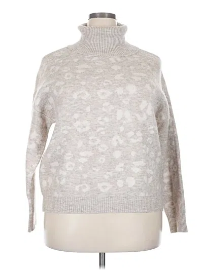 Pre-owned Gibson Latimer Turtleneck Sweater In Silver