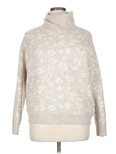 Pre-owned Gibson Latimer Turtleneck Sweater In White