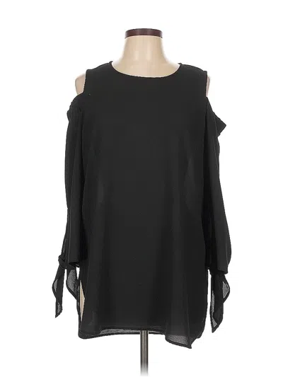 Pre-owned Gibson Long Sleeve Blouse In Black