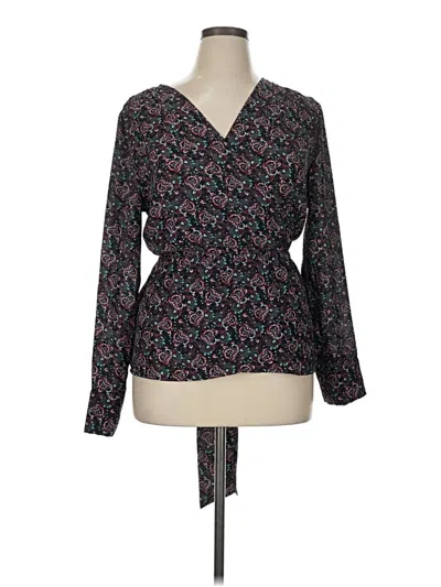 Pre-owned Gibson Long Sleeve Blouse In Black