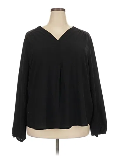 Pre-owned Gibson Long Sleeve Blouse In Black