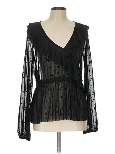 Pre-owned Gibson Long Sleeve Blouse In Black