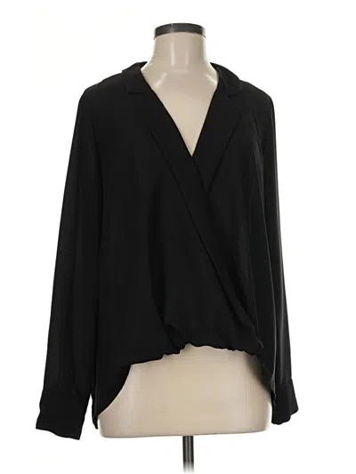 Pre-owned Gibson Long Sleeve Blouse In Black