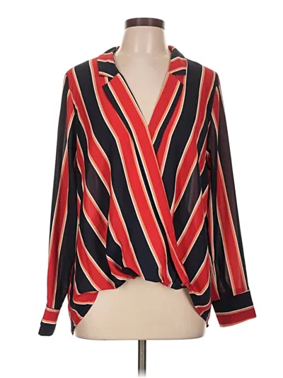 Pre-owned Gibson Long Sleeve Blouse In Blue