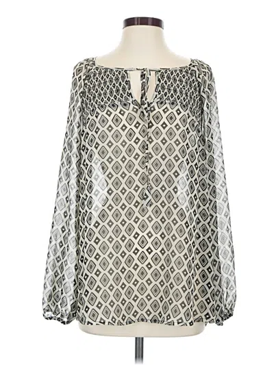 Pre-owned Gibson Long Sleeve Blouse In Silver
