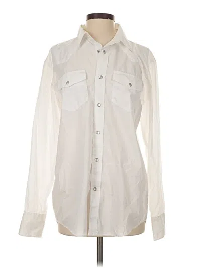 Pre-owned Gibson Long Sleeve Button Down Shirt In White