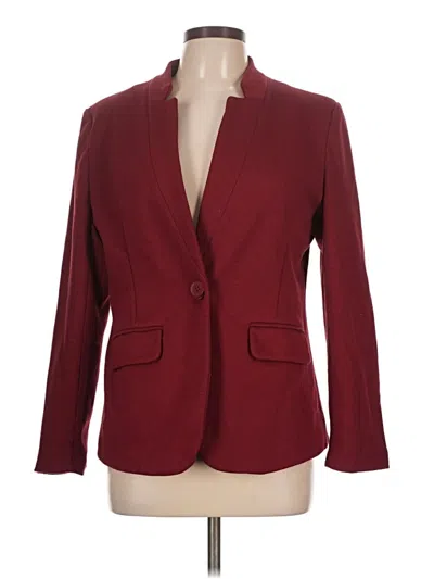 Pre-owned Gibson Look Blazer Jacket In Burgundy