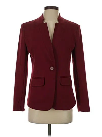 Pre-owned Gibson Look Blazer Jacket In Burgundy