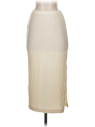 Pre-owned Gibson Look Casual Skirt In White