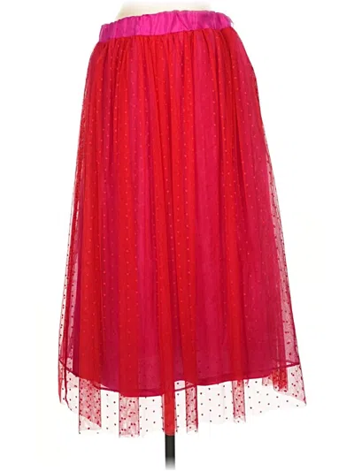 Pre-owned Gibson Look Formal Skirt In Red