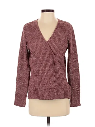 Pre-owned Gibson Look Pullover Sweater In Burgundy