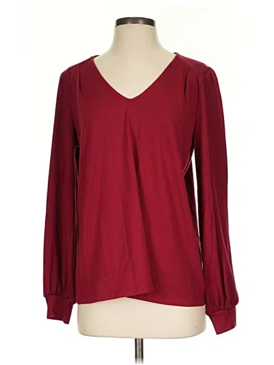 Pre-owned Gibson Look Pullover Sweater In Burgundy