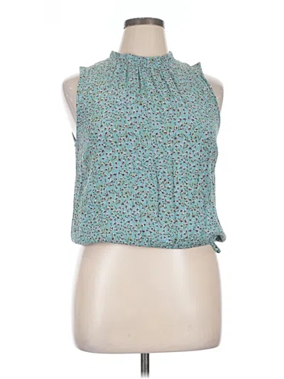 Pre-owned Gibson Look Sleeveless Blouse In Blue