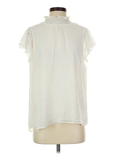 Pre-owned Gibson Look Sleeveless Blouse In Ivory