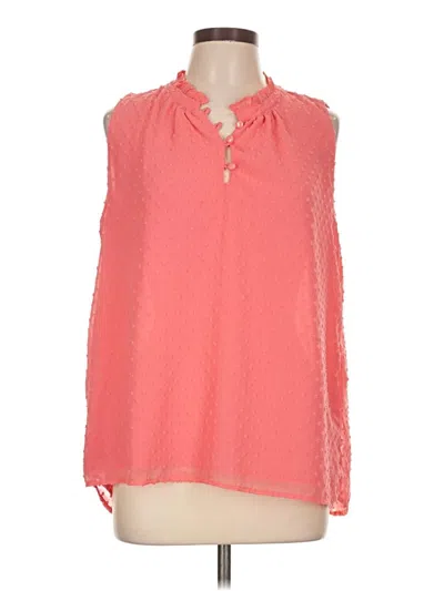 Pre-owned Gibson Look Sleeveless Blouse In Pink