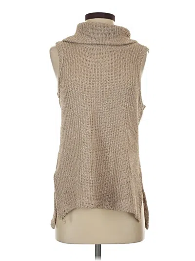 Pre-owned Gibson Look Sweater Vest In Tan