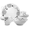 Gibson Modern Times 12 Piece Dinnerware Set In White
