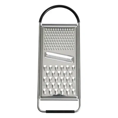 Gibson Oster Helmsdale Flat Cheese Grater With Anti-slip Handle In Silver